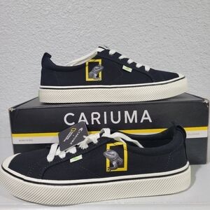 Cariuma Low NATGEO Gecko Black Canvas Sneaker NIB Limited Edition